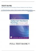 Test Bank For Olds' Maternal-Newborn Nursing & Women's Health Across the Lifespan 12th Edition by Michele Davidson, Marcia London, Patricia Ladewig||ISBN NO:10,0138053847||ISBN NO:13,978-0138053840||All Chapters||Complete Guide A+.