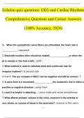 Echelon quiz questions: EKG and Cardiac Rhythms Comprehensive Question and Answer Session with a Perfect 100% Accuracy, 2024