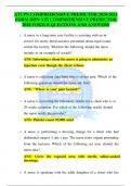 ATI PN COMPREHENSIVE PREDICTOR 2020-2021 FORM B/PN ATI COMPREHENSIVE PREDICTOR 2020 FORM B QUESTIONS AND ANSWERS 1. A nurse in a long-term care facility is assisting with an in- service for newly hired assistive personnel about legal issues within the fac