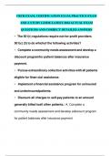 PACKAGE DEAL FOR HFMA CRCR EXAMS LATEST 2023-2024 COMPLETE QUESTIONS AND CORRECT ANSWERS (VERIFIED ANSWERS) 100% COMPLETE