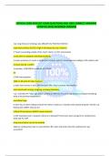 CRITICAL CARE HESI EXIT EXAM QUESTIONS AND 100% CORRECT ANSWERS UPDATED 2022/2023(NEW VERSION) 1.pt. long history of smoking; sob; ABG pH7.25, PCO2 50, HCO3 24 respiratory acidosis (if CO2 is high it will always be resp. acidosis) 2."heart is pounding 