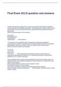 Final Exam ACLS    Questions and Answers)