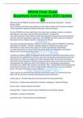 NR546 Final Exam Questions And Answers 2023 Update A+ What should the PMHNP consider when prescribing chemical restraints? - Answer-- allergy status -prior med hx for adverse drug reactions r/t the meds ordered in the chemical restraint -state regulations