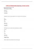 Score for this quiz: 190.5 out of 200 Submitted Apr 8 at 4:46pm This attempt took 99 minutes. Question 1 2.5 / 2.5 pts True/False: Metaplastic cells are not better prepared to survive under stressful circumstances.