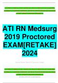 ATI PROCTOREDATI RN MEDSURG PROCTORED EXAM Q &As100% CORRECTLY/VERIFIED ANSWERS SATISFACTION GUARANTEED SUCCESS LATEST UPDATE 2022/2023 GRADED A+