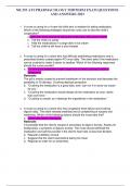 NR 293 ATI PHARMACOLOGY MIDTERM EXAM QUESTIONS AND ANSWERS