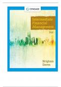 Solution Manual for Intermediate Financial Management, 14th Edition By Eugene Brigham, Phillip Daves