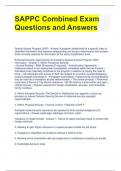 SAPPC Combined Exam Questions and Answers