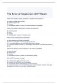 The Exterior Inspection AHIT Exam Questions and Answers