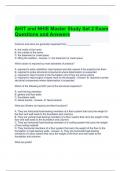 AHIT and NHIE Master Study Set 2 Exam Questions and Answers