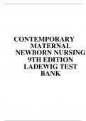 TEST BANK FOR CONTEMPORARY MATERNAL NEWBORN NURSING 9TH EDITION BY MARCIA LONDON, PATRICIA LADEWIG, MICHELE C. DAVIDSON, MICHELE SHAW RUTH C. BINDLER, KAY COWEN 