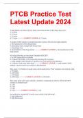 PTCB Practice Test Latest Update 2024