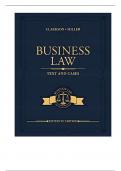 Test Bank For Business Law Text and Cases, 15th Edition By Kenneth Clarkson, Roger LeRoy Miller