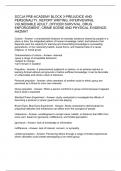 SCCJA PRE-ACADEMY BLOCK 3-PREJUDICE AND PERSONALITY, REPORT WRITING, INTERVIEWING, VULNERABLE ADULT, OFFICER SURVIVAL, DRUG ENFORCEMENT, CRIME SCENE AND PHYSICAL EVIDENCE, HAZMAT