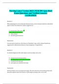 Nursing Latest Version 2023 | NUR 509 Apea Real  Exam |Questions and Verified Answers (AGRADED)