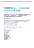 ICC (EC) Soils 1 – 130 Verified Update 2023-2024