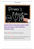 Drivers Ed FLVS DBA  Bundle. 