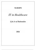 NUR3870 IT IN HEALTHCARE EXAM Q & A 2024.p