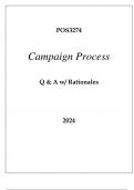 POS3274 CAMPAIGN PROCESS EXAM Q & A 2024