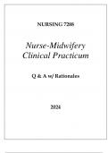 NURSING 7288 NURSE MIDWIFERY CLINICAL PRACTICUM EXAM Q & A 2024