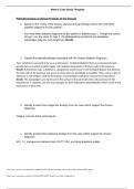 FNP_NR507_Week6_Case Study Template Pathophysiology & Clinical Findings of the Disease|100% COMPLETE QUESTIONS AND ANSWERS, study guide.