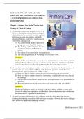 Test Bank - Primary Care The Art and Science of Advanced Practice Nursing 6th Edition by Debera J. Dunphy