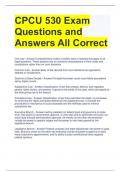 CPCU 530 Exam Questions and Answers All Correct