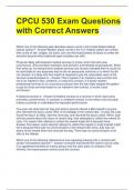 CPCU 530 Exam Questions with Correct Answers