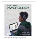 Test Bank For Exploring Psychology, 12th Edition By David Myers, Nathan DeWall (Macmillan)