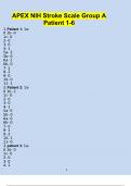 APEX NIH Stroke Scale Group A Patient 1-6 (Complete)2024