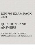 IOP3703 Exam pack 2024(Questions and answers)