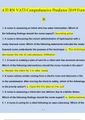 ATI RN VATI COMPREHENSIVE PREDICTOR 2019 FORM B/ VATI RN COMPREHENSIVE PREDICTOR 2019 FORM B (COMPLETE QUESTIONS AND ANSWERS UPDATED CORRECTLY)