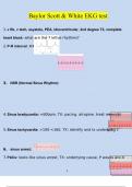 Baylor Scott & White EKG test with Correct Answers Graded A+ UPDATE