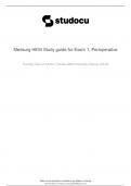 Medsurg HESI Study guide for Exam 1, Perioperative