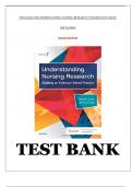 Test Bank for Understanding Nursing Research 7th Edition by Grove