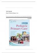 Test Bank - Burns Pediatric Primary Care, 7th Edition (Maaks, 2020), Chapter 1-46 | All Chapters