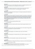 Verbal and Nonverbal Communication_Module Quiz_Unit 2_Lesson 4