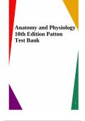 Anatomy and Physiology 10th Edition Patton Test Bank