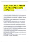 NRTC NAVEDTRA 14300A ASN 4 Exam Questions and Answers