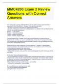 MMC4208 Exam 3 Study Guide Questions and Answers