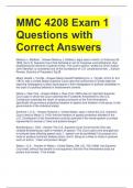 MMC 4208 Exam 1 Questions with Correct Answers