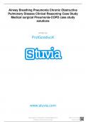 Airway Breathing Pneumonia Chronic Obstructive Pulmonary Disease Clinical Reasoning Case Study (GRADED A)
