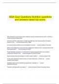    ISSA Quiz Questions Nutrition questions and answers latest top score.