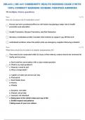 NR-441: | NR 441 COMMUNITY HEALTH NURSING EXAM 2 {B} WITH 100% CORRECT MARKING SCHEME /VERIFIED ANSWERS