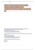 NNCC CCHT PRACTICE EXAM (2024) QUESTIONS WITH COMPLETE SOLUTIONS GRADED A+