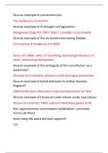 Give an example of convention law The salisbury convention Give an example of ill thought out legislation Dangerous Dogs Act 1991-didn't consider cross-breeds Give an example of the uk constitution being flexible Coronavirus Emergency Act 2020 Terror A