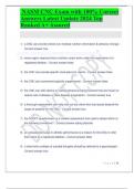 NASM CNC Exam with 100% Correct  AnswersLatest Update2024 Top  RankedA+ Assured 1)a CNC can provide clients non-medical nutrition information & behavior change - Correct answer true 2)every region requires that a nutrition coach work under the supervision