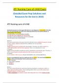 NURS 368: ATI Nursing Care of child Exam WITH ANSWERS 2024 UPDATE