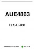 AUE4863 EXAM PACK 2024