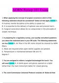 AORN Periop 101 Exam questions and answers 2022